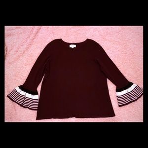 Elle Burgundy Top Size XXL